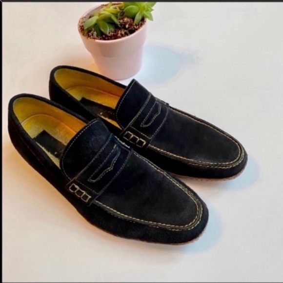 Donald J. Pliner Other - Donald j. Pliner dark blue suede loafers